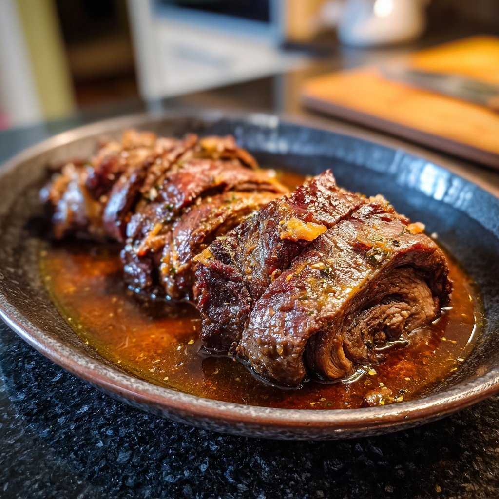 Hausmannskost Rinderrouladen mit Rahmsoße