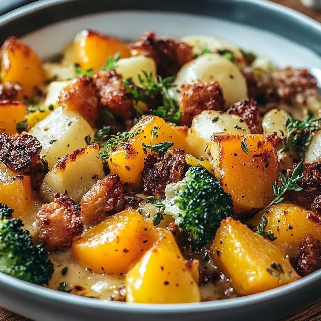 Farbenfroher Gemüse-Hack-Auflauf