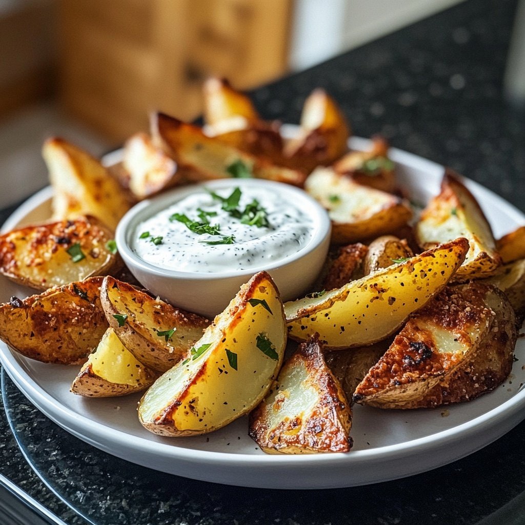 Ofenkartoffeln mit Joghurt-Dip