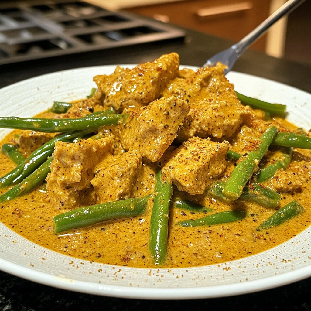 Curry mit grünen Bohnen