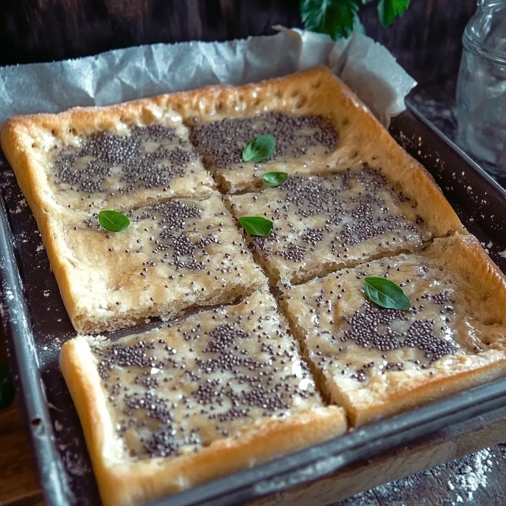 Saftiger Mohnkuchen wie vom Bäcker