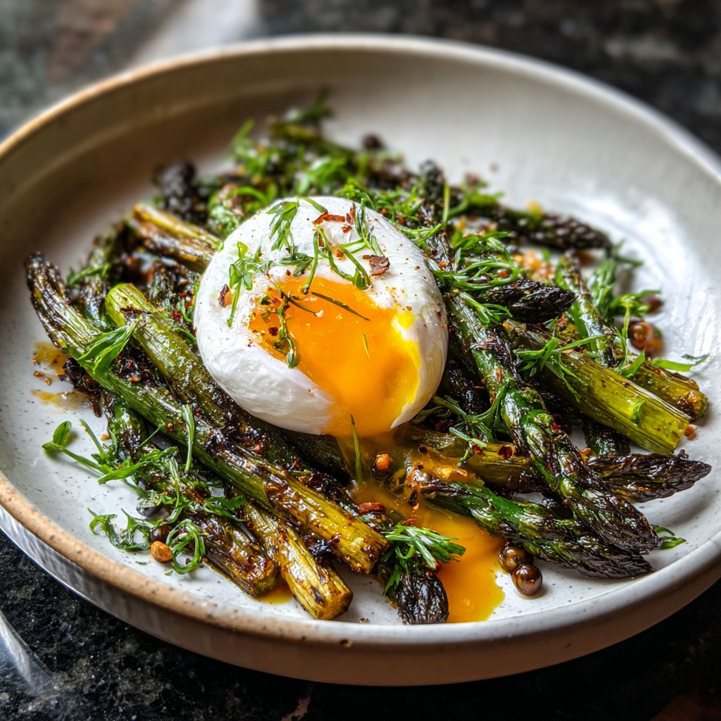 Grüner Spargel Mit Ei