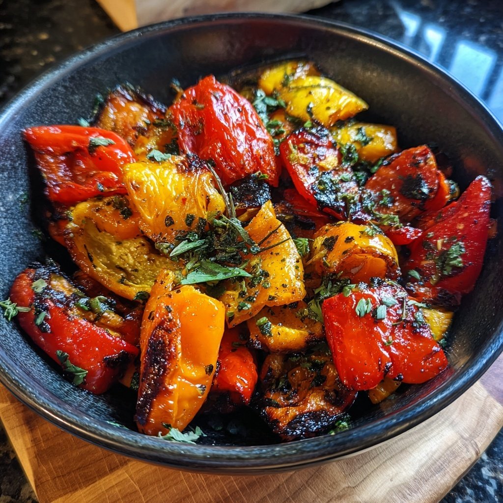 Grill Beilagen Mit Paprika Würfeln