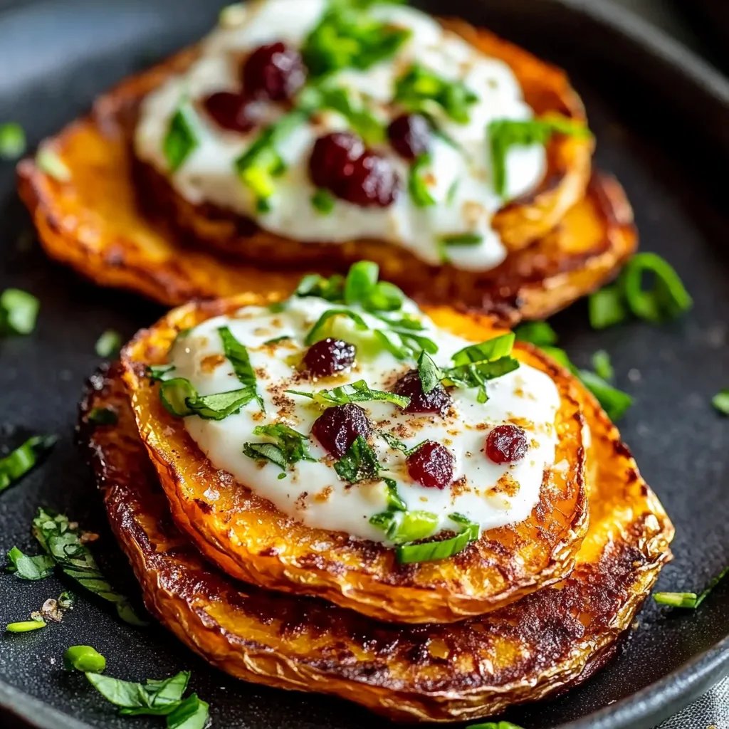 Überbackene Süßkartoffelscheiben