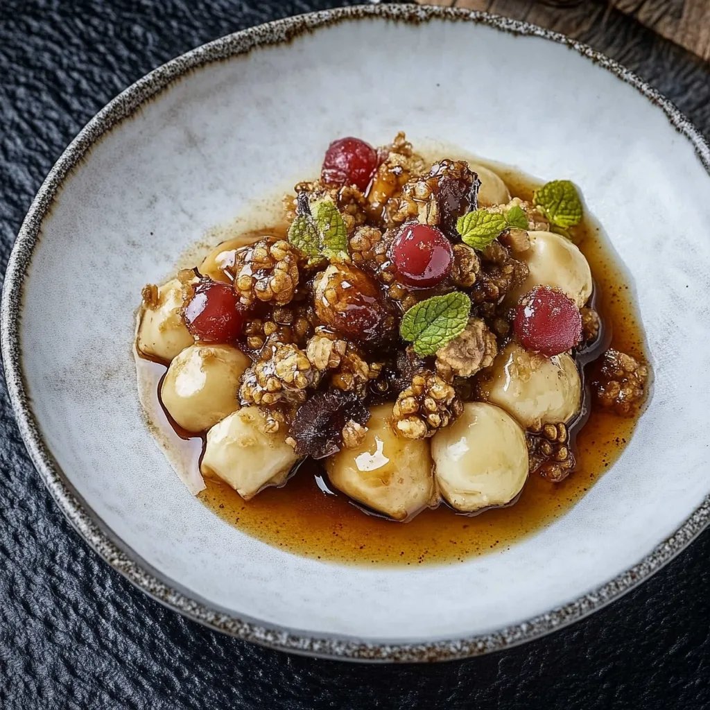 Gerösteter Rosenkohl mit Walnüssen und Honig