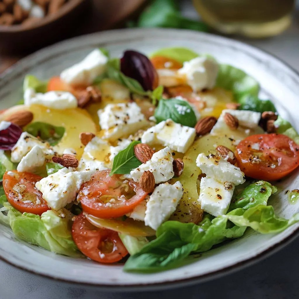 Birnen-Salat mit Feta und karamellisierten Walnüssen