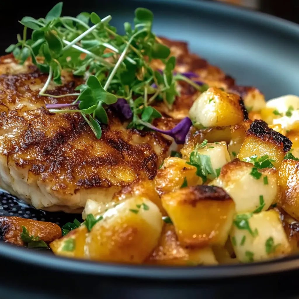 Blumenkohl-Pflanzerl mit Kräuterdip