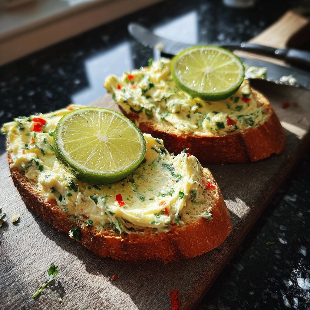 Kräuterbutter Mit Chili Und Limette